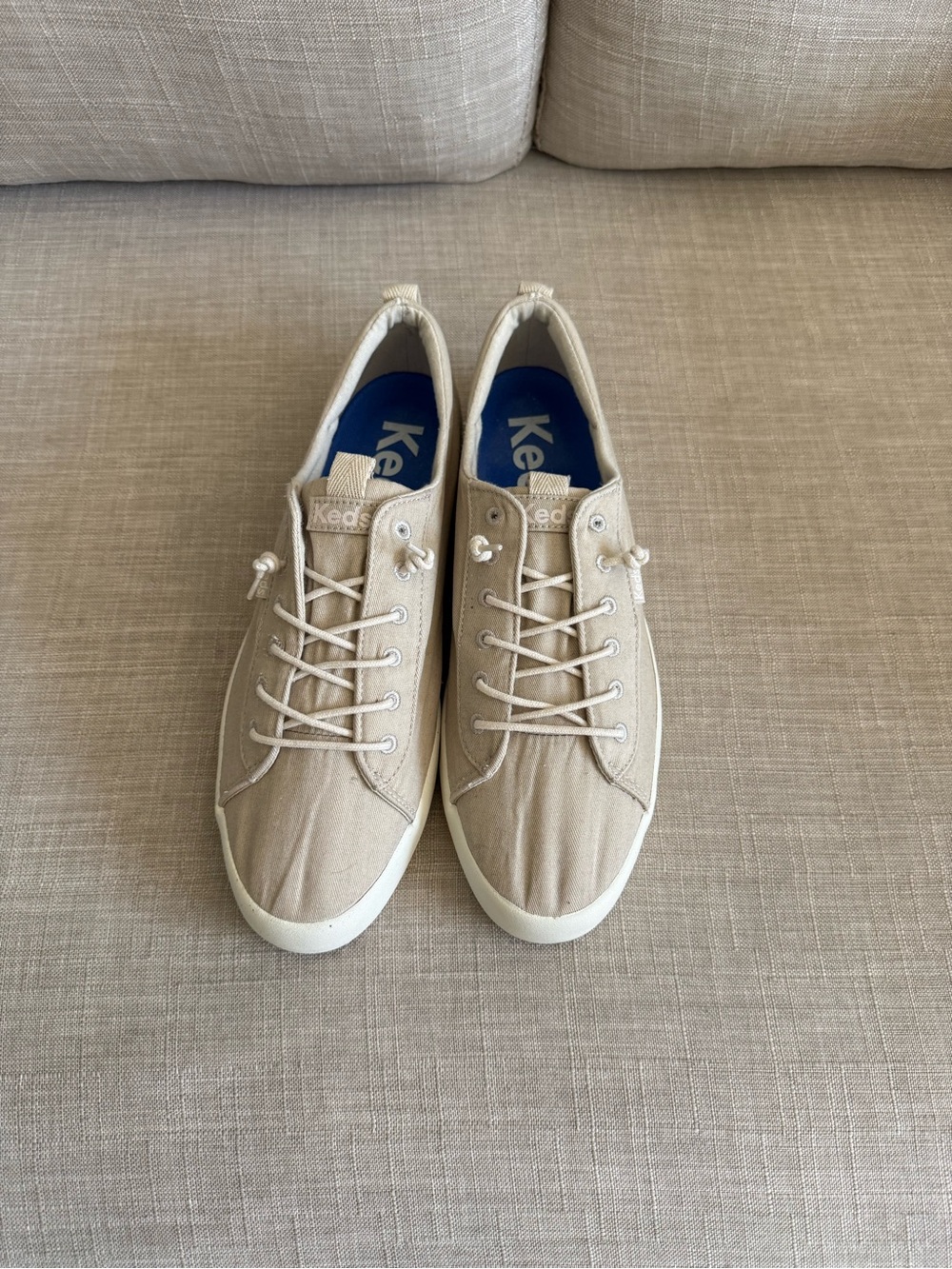 Keds Women’s Slip On Low-Top Canvas Sneakers in Beige 11
